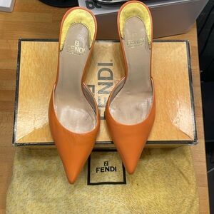 Fendi Orange Heels